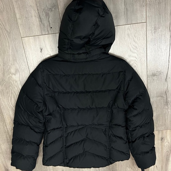 J.crew black hooded puffer jacket - Picture 2 of 5